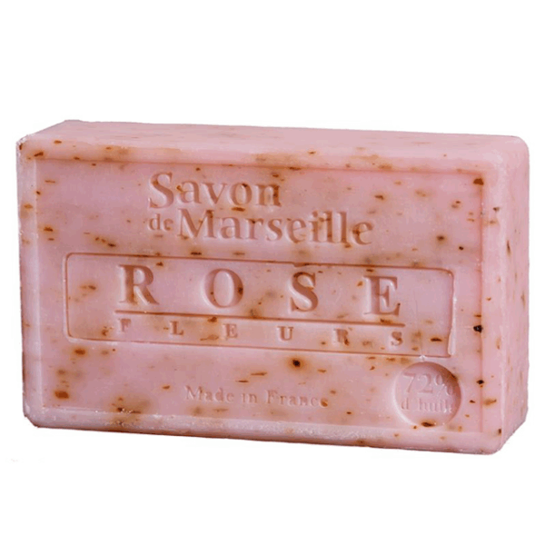 Jabón Natural de Marsella con pétalos de rosa 100g