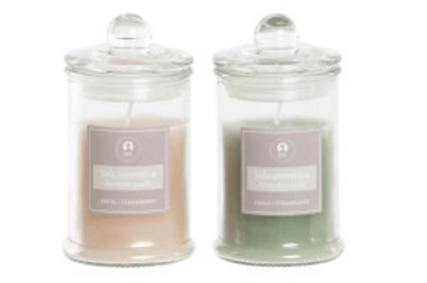 Vela de cristal 6X6X11 98 gr, bote