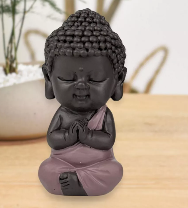 Estatuilla de Buda Toga Rosa