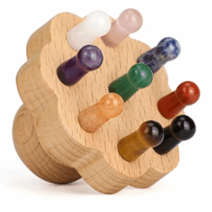 Cepillo para el cuero cabelludo en madera de haya FSC y piedra natural