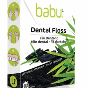 Hilo dental con carbón activado Babu 50m