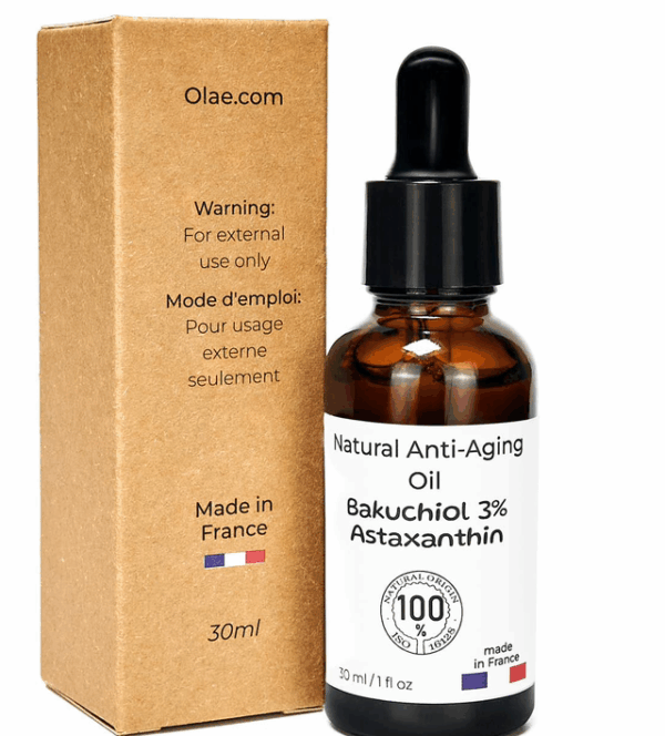 Aceite antienvejecimiento 3% Bakuchiol-Squarane + Astaxantina Aceite antienvejecimiento 3% Bakuchiol-Squarane + Astaxantina