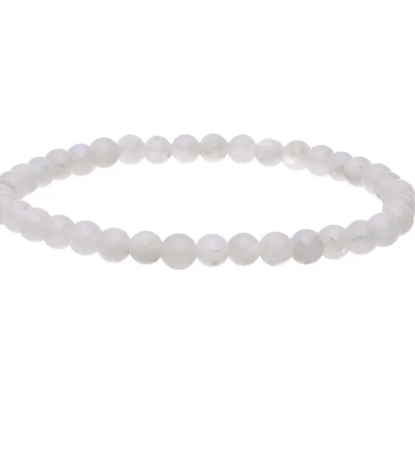 Pulsera de Piedra Luna 4mm Pulsera de Piedra Luna 4mm