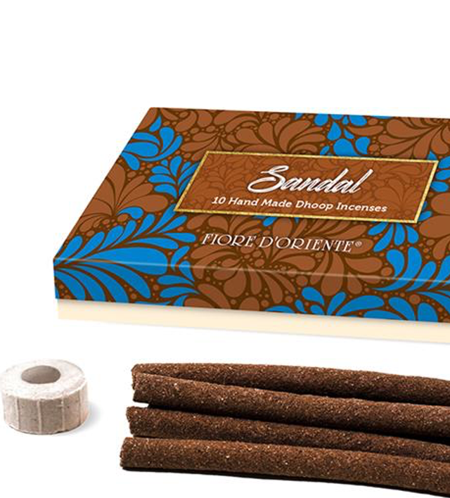 Incienso Dhoop Natural de Sándalo Mysore Fiore dOriente 15g