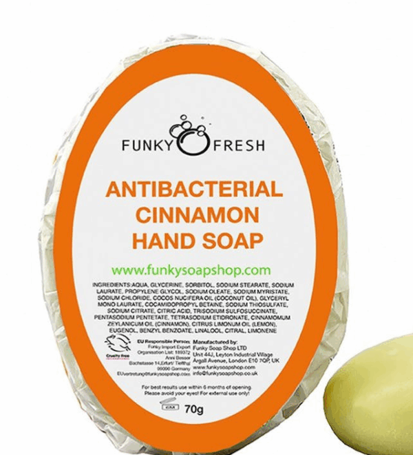 Funky Purifying and Cleansing Cinnamon Hand Soap, 70g Funky Purifying and Cleansing Cinnamon Hand Soap, 70g