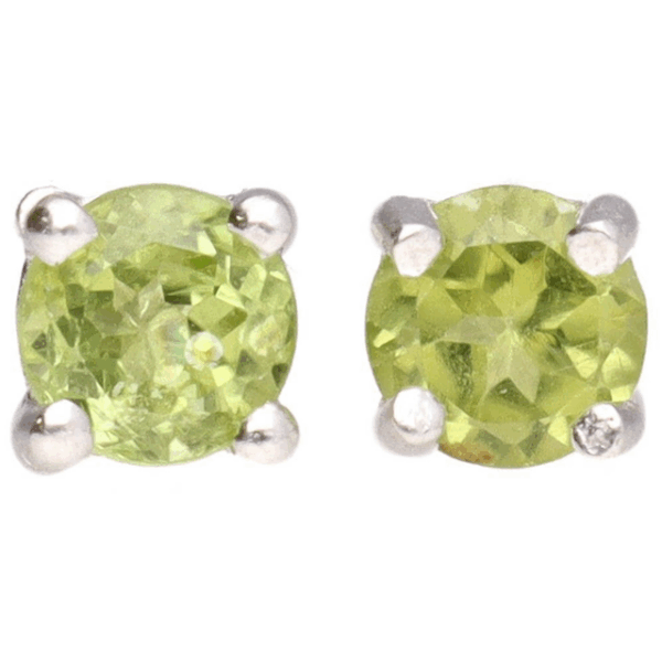 Pendientes Circle Mini Peridoto Facetated Silver 925 Pendientes Circle Mini Peridoto Facetated Silver 925