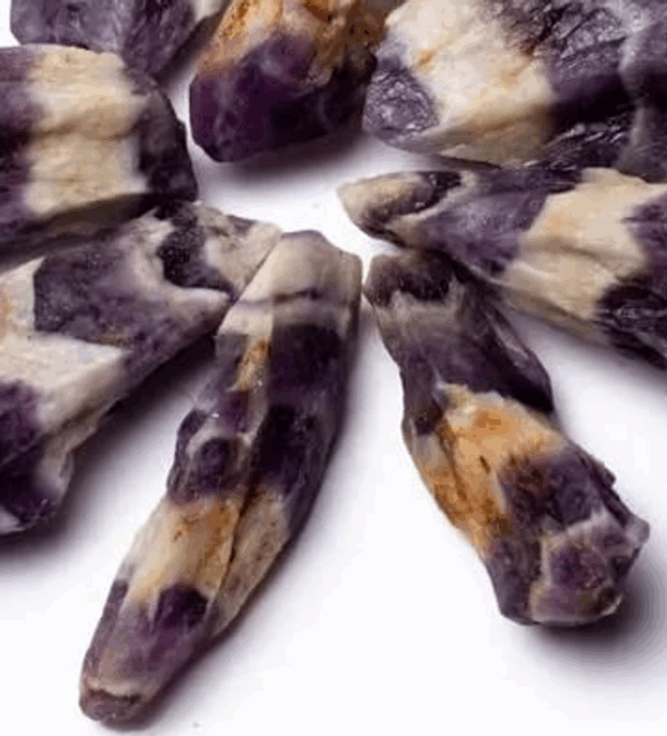 Amatista Chevron en bruto