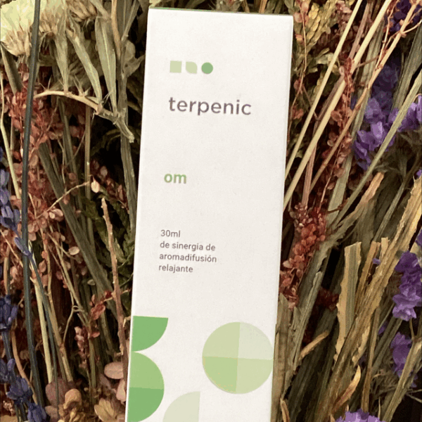 Terpenic om sinergia de aromadifusión relajante.