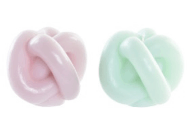 Vela cera 9X9X7 190 GR, Nudo