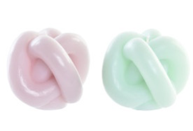 Vela cera 9X9X7 190 GR, Nudo