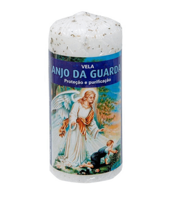 Pilar, vela de hierbas 6 x 14 cm, ángel guardián Pilar, vela de hierbas 6 x 14 cm, ángel guardián