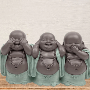 Estatua 3 Budas que Ríen – Decoración Zen y Feng Shui