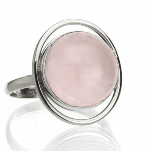 Anillo De Plata Y Piedra Modelo Selene