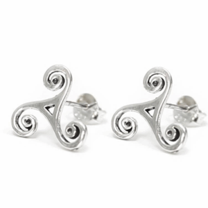 Pendiente de plata – triskel