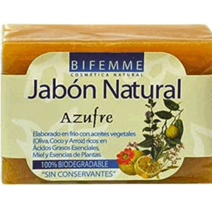 Jabón natural Azufre Bifemme 100g