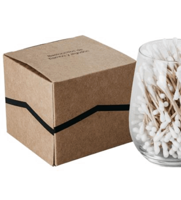 Bastoncillos de bambú y algodón Banbu caja 500 Uds.