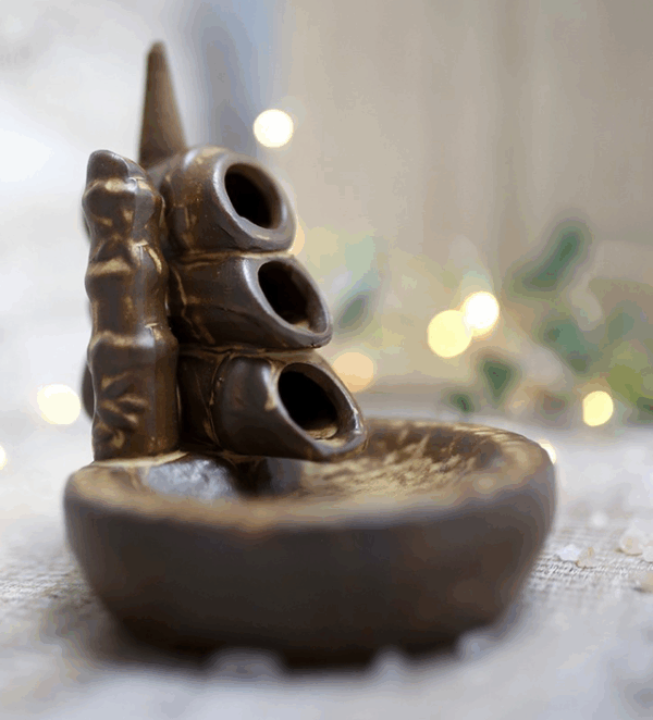 Fuente para conos de reflujo – Bambú marrón veteado