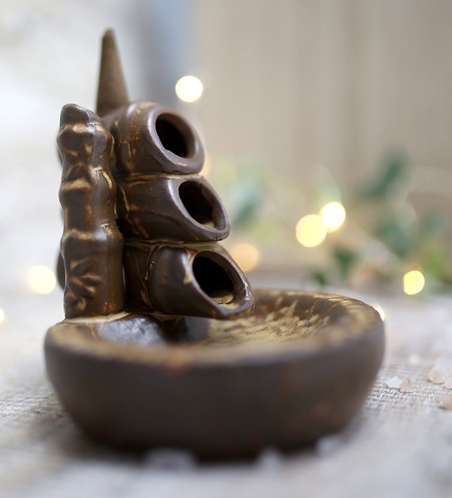 Fuente para conos de reflujo – Bambú marrón veteado