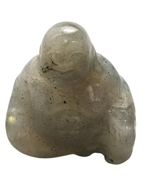 Buda de piedras preciosas, 2,5×2,5x1cm, labradorita