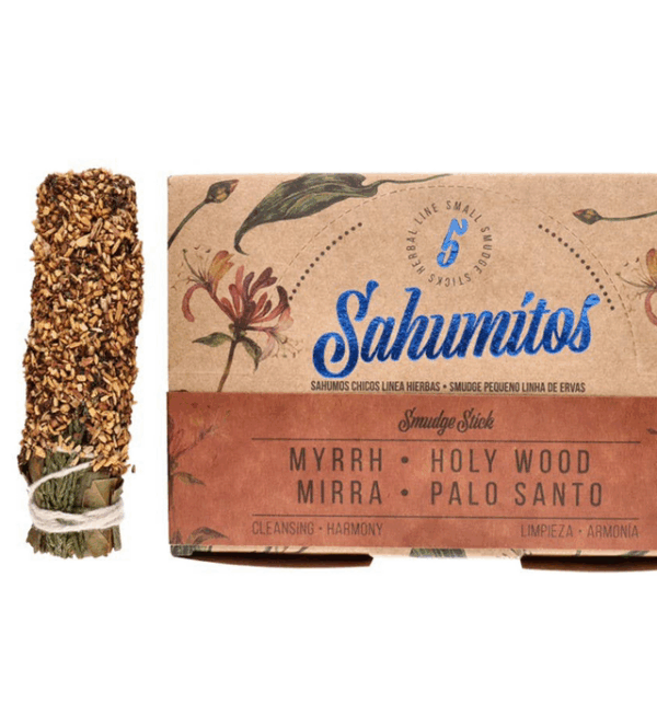 Sahumitos Mirra y Palo Santo - Sagrada Madre Sahumitos Mirra y Palo Santo – Sagrada Madre