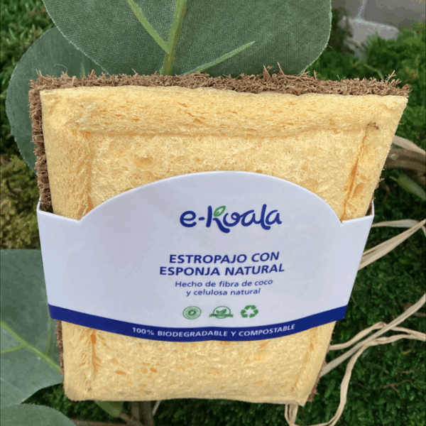 Estropajo Con Esponja Natural e-koala