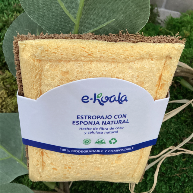Estropajo Con Esponja Natural e-koala