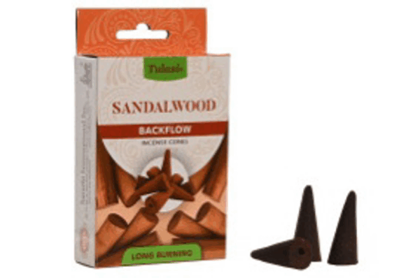 Incienso Cono Set 10 aroma 1,5X1,5X3,5 Sándalo