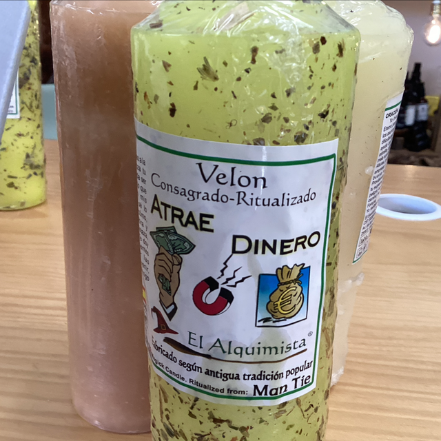 Velon atrae dinero (Preparado con hierbas y aceite)