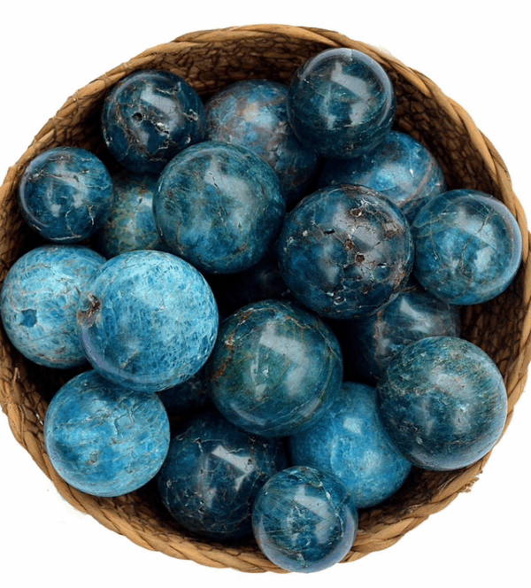 Esfera Apatito Azul (25mm - 40mm) Esfera Apatito Azul (25mm – 40mm)
