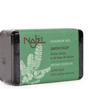 Jabón de alepo con carbón de Nagel, 100g
