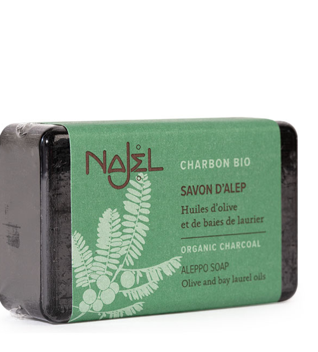 Jabón de alepo con carbón de Nagel, 100g