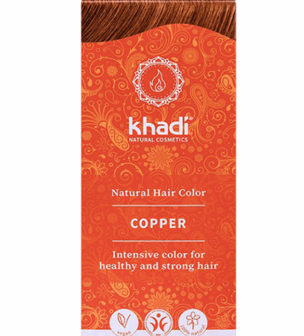 Khadi tinte natural henna color cobre Khadi tinte natural henna color cobre