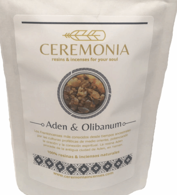 Incienso ADEN & OLIBANO 100g Mezcla de resinas e inciensos aroma a divinidad y espiritualidad Incienso ADEN & OLIBANO 100g Mezcla de resinas e inciensos aroma a divinidad y espiritualidad