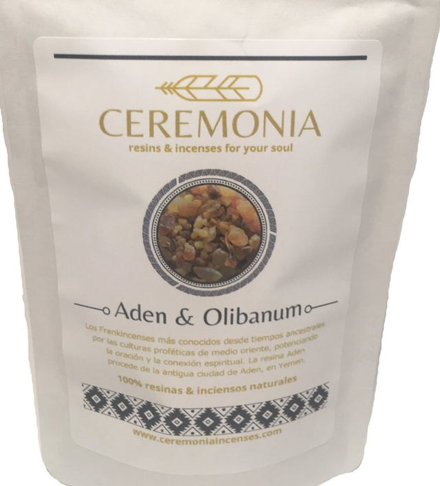Incienso ADEN & OLIBANO 100g Mezcla de resinas e inciensos aroma a divinidad y espiritualidad