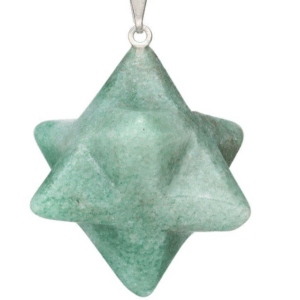 Colgante Merkaba de Cuarzo Verde