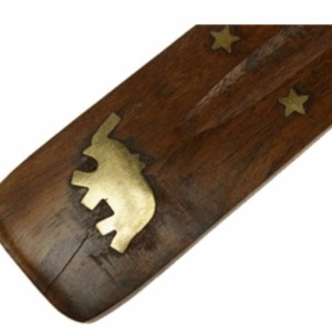 Soporte incienso de madera, elefante 25 cm
