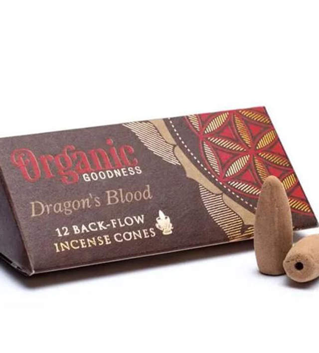 Conos de incienso, cascada Sangre de Dragón Organic Goodness 24g