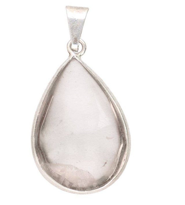 Colgante Gota de Cuarzo Ahumado