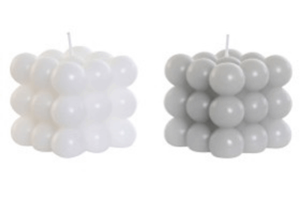 Vela de cera 6X6X5 125 GR, bolas