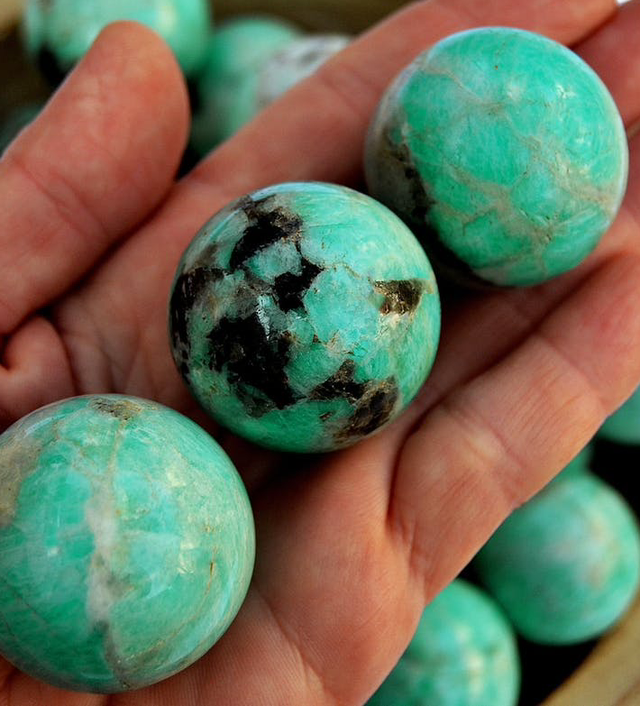 Esfera Amazonita Verde (25mm – 40mm)