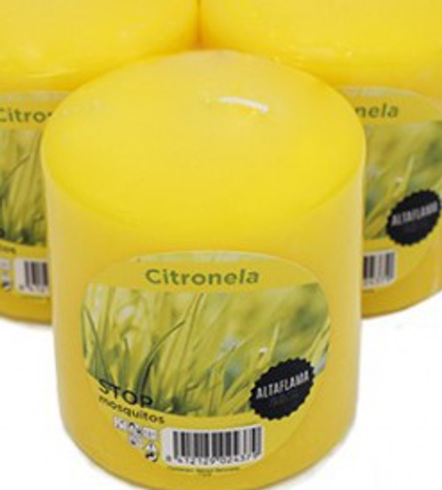 Vela de citronela anti mosquitos