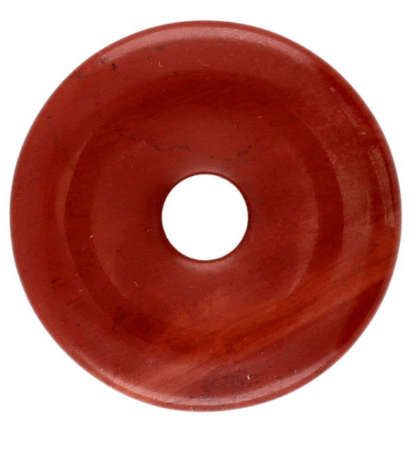Donut Mediano de Jaspe Rojo