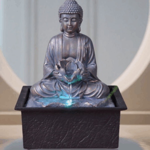 Fuente interior – Sutra – Meditación de Buda – Luz LED de colores