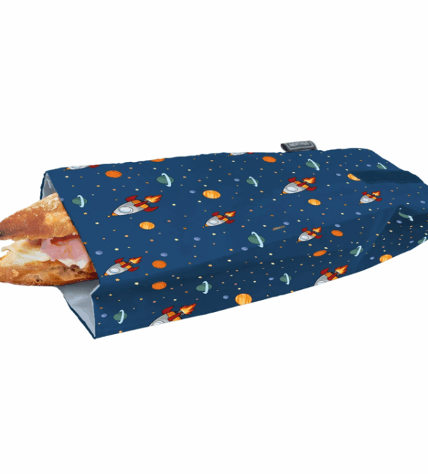 Bolsa para Bocadillo Reutilizable Espacio, ecológica Bolsa para Bocadillo Reutilizable Espacio, ecológica