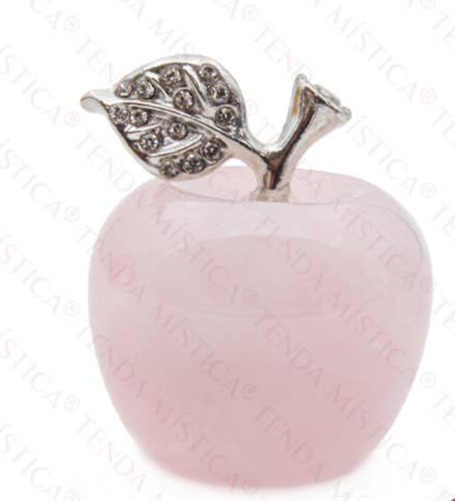 Manzana de cuarzo rosa