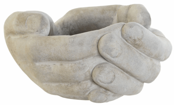 Bandeja vacía bolsillos, cemento 24X22X12 Mano