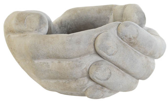 Bandeja vacía bolsillos, cemento 24X22X12 Mano