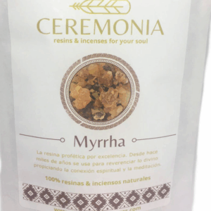 Incienso Mirra 100g con aroma balsámico y amaderado