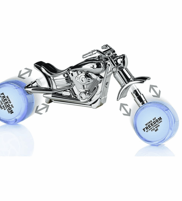 Colonia moto azul Colonia moto azul