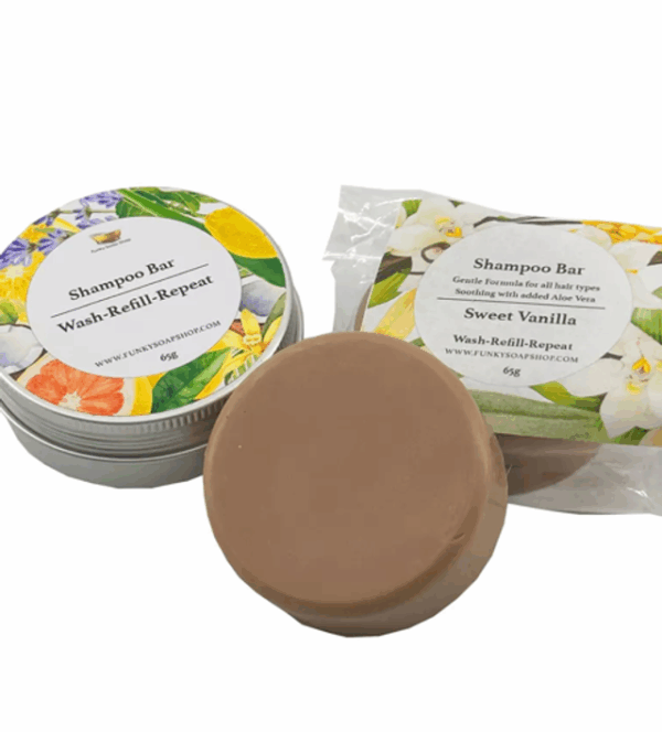 Champú en barra de vainilla dulce, 65 g Champú en barra de vainilla dulce, 65 g